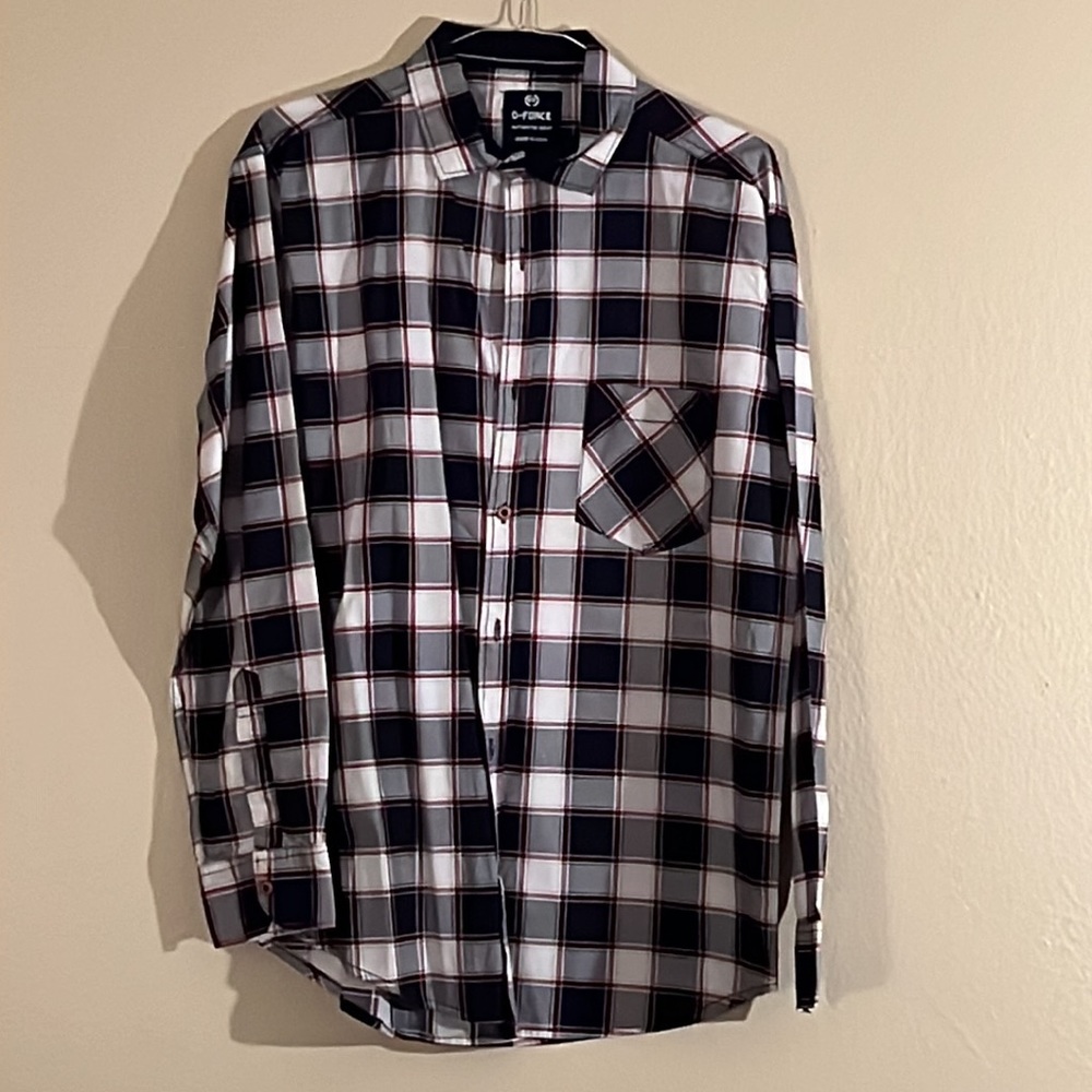 D-Force Authentic Wear, Casual Button Down Collared Shirt